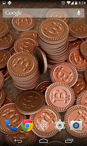 Bitcoins 3D Live Wallpaper screenshot 2