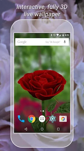 3D Rose Live Wallpaper Lite screenshot 1