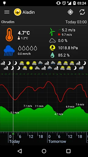 Meteor (Počasí) » Aladin screenshot 2