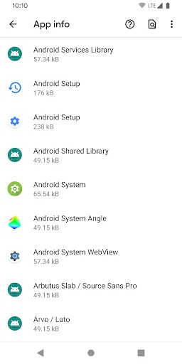 Manage Apps Shortcut