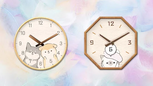 Analog clock widget ANIMALLIFE