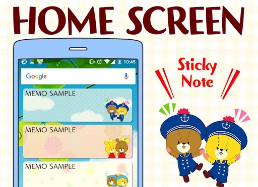 Memo pad TINY TWIN BEARS notes screenshot 1