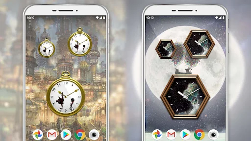 Analog clock widget Poupelle