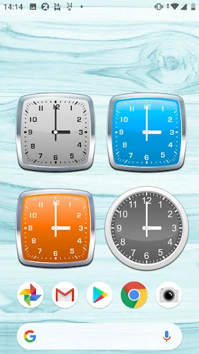 Analog clocks widget – simple screenshot 2