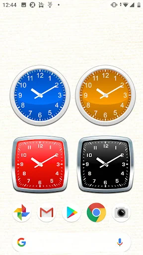 Analog clocks widget – simple screenshot 3