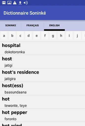 Soninke – Dictionnaire screenshot 3