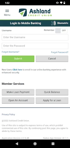 Ashland CU screenshot 1