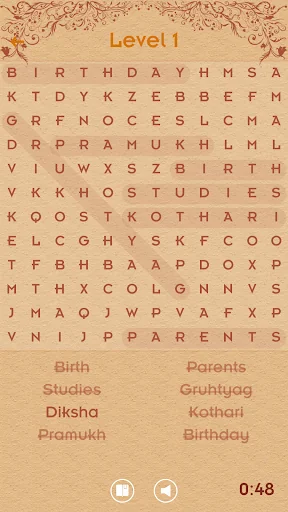 Pramukh Swami Word Search screenshot 3