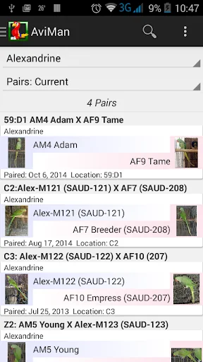 AviMan: Aviary Management App screenshot 3