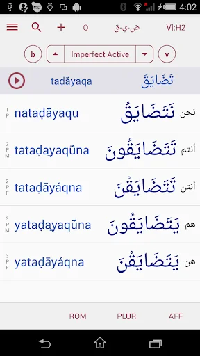 CJKI Arabic Verb Conjugator