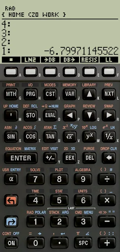 48sx, a vintage RPN calculator screenshot 1