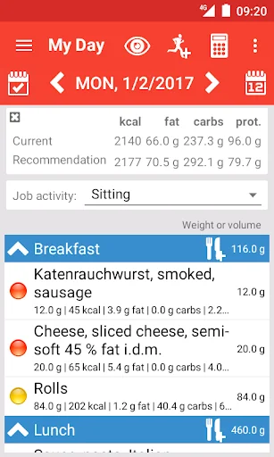 Calorie counter Calories! screenshot 3