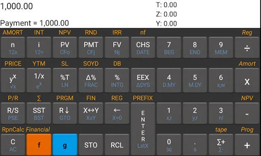 RpnCalc Financial Calculator screenshot 1