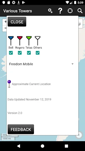 TowerLocator Canada screenshot 2