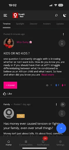 Fatuma’s Voice Forum screenshot 1