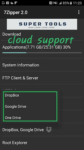 7Zipper 2.0 – Local and Cloud  screenshot 2