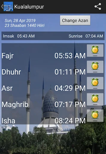 Malaysia Prayer Timing Islamic