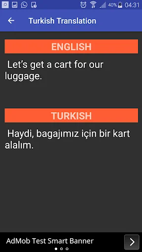 Talk in Turkish