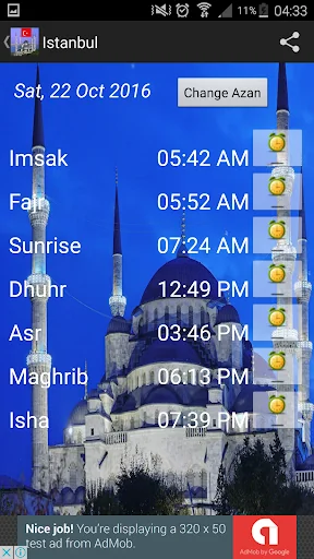 Turkey Prayer Timings -Islamic