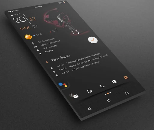 Gray Bloom XIU for Kustom/klwp screenshot 2