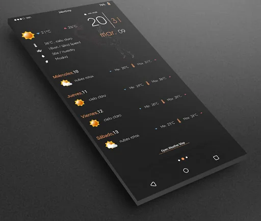 Gray Bloom XIU for Kustom/klwp screenshot 3