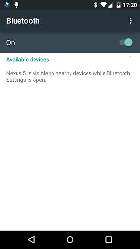Bluetooth settings shortcut screenshot 2