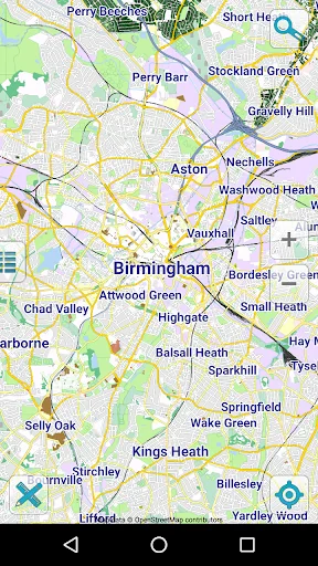 Map of Birmingham offline