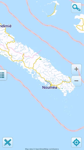 Map of New Caledonia offline