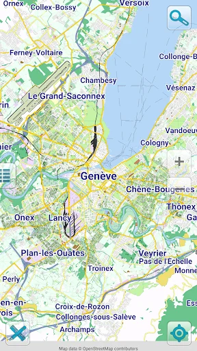 Map of Geneva offline