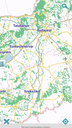 Map of Hungary offline