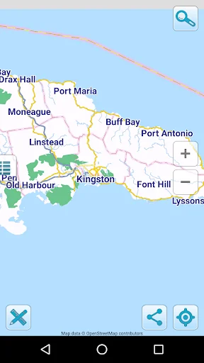 Map of Jamaica offline screenshot 1