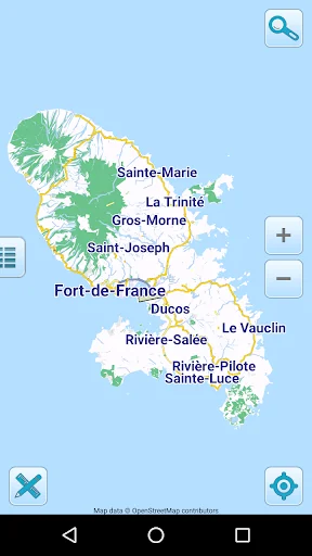 Map of Martinique offline