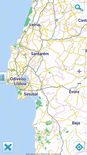 Map of Portugal offline