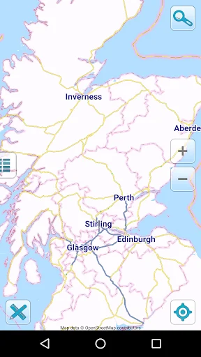 Map of Scotland offline screenshot 1