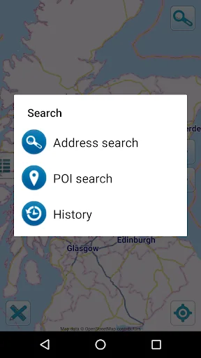 Map of Scotland offline screenshot 2