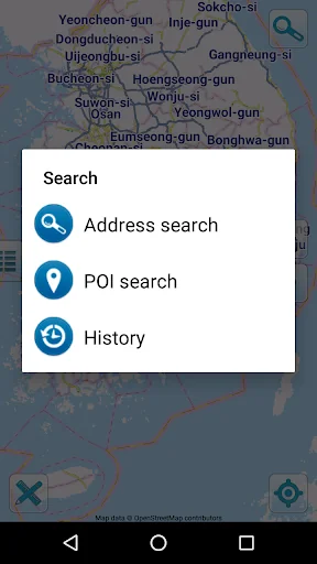 Map of South Korea offline screenshot 2
