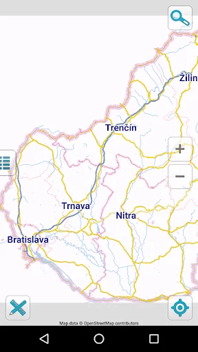 Map of Slovakia offline