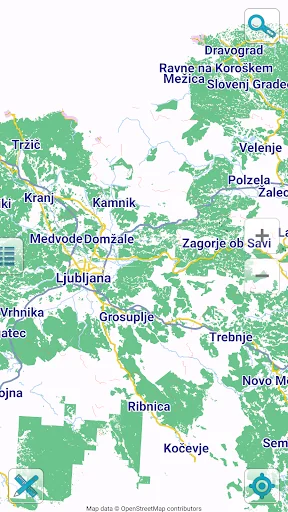 Map of Slovenia offline