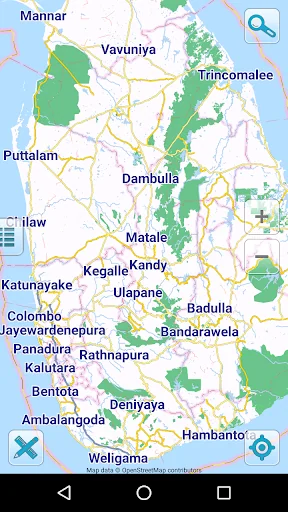 Map of Sri Lanka offline