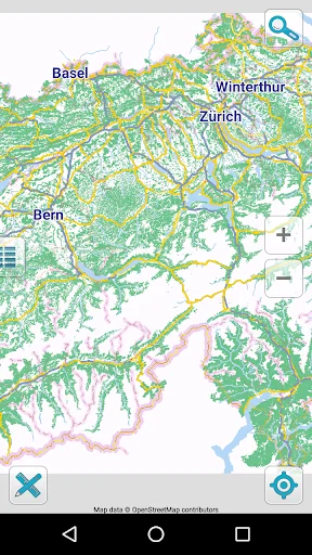 Map of Switzerland offline screenshot 1