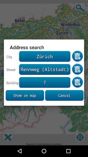 Map of Switzerland offline screenshot 3