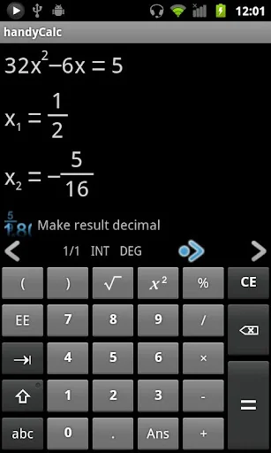 handyCalc Calculator screenshot 1