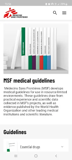 MSF Medical Guidelines screenshot 1