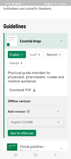 MSF Medical Guidelines screenshot 3