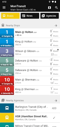 Hamilton buses - MonTransit