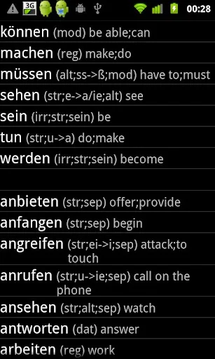 German Verbs