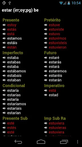 Spanish Verbs screenshot 2
