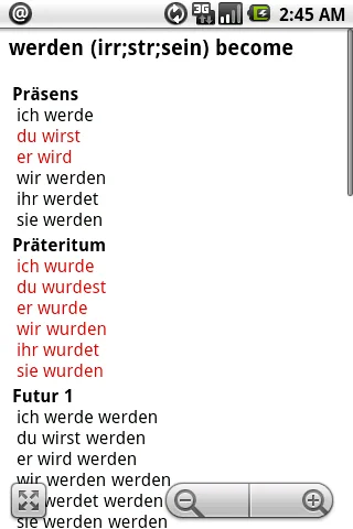 German Verbs Pro screenshot 2