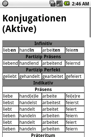 German Verbs Pro screenshot 4