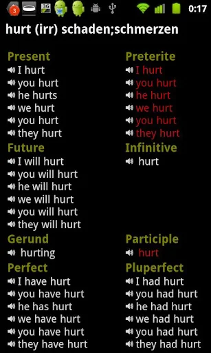 English Verbs Pro screenshot 2